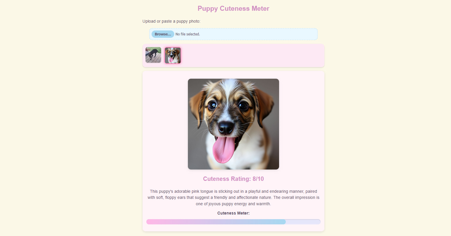 CUTE PUPPY METER