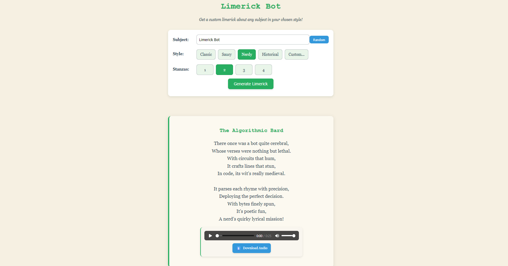 LIMERICKS